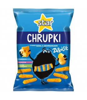 Star Zębolce Chrupki kukurydziane o smaku sera z ziemniakami 125 g