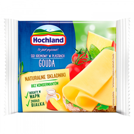 Hochland Ser kremowy Gouda w plastrach 130 g