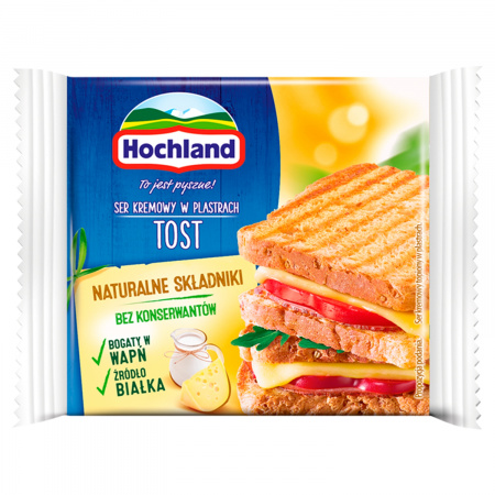 Hochland Ser kremowy w plastrach Tost 130 g