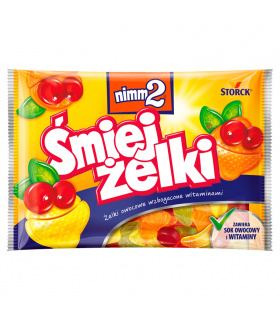 nimm2 Śmiejżelki Żelki owocowe wzbogacone witaminami 100 g