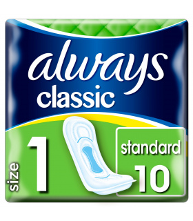 Always Classic Standard Podpaski, 10 sztuk