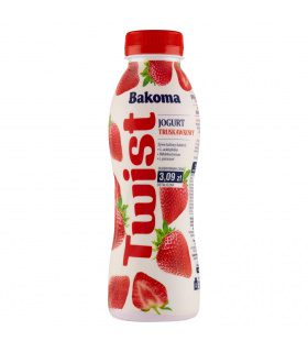 Bakoma Twist Jogurt truskawkowy 380 g