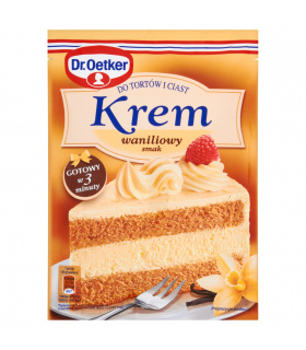 Dr. Oetker Krem do tortów i ciast smak waniliowy 120 g