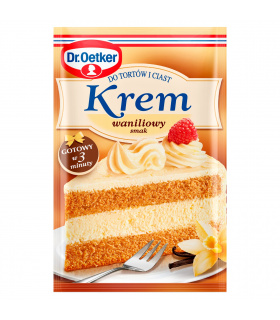 Dr. Oetker Krem do tortów i ciast smak waniliowy 120 g