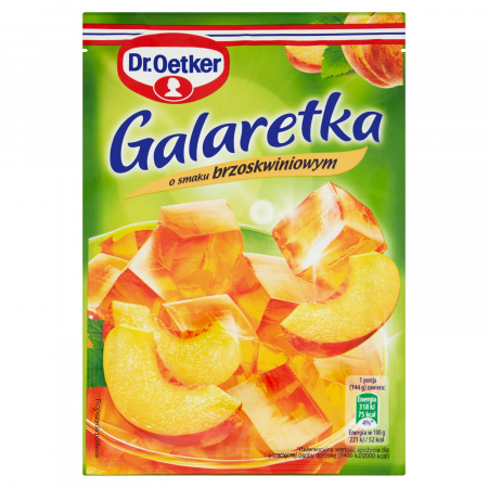 Dr. Oetker Galaretka o smaku brzoskwiniowym 77 g