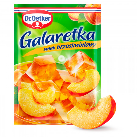 Dr. Oetker Galaretka o smaku brzoskwiniowym 77 g