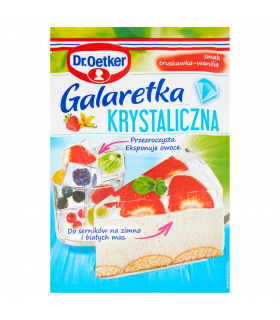 Dr. Oetker Galaretka krystaliczna smak truskawka-wanilia 77 g