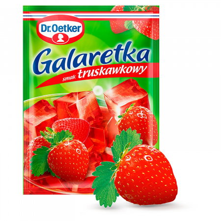 Dr. Oetker Galaretka o smaku truskawkowym 77 g