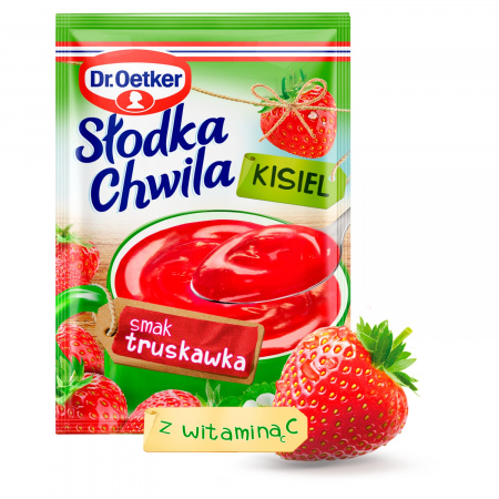 Dr. Oetker Słodka Chwila Kisiel smak truskawka 30 g