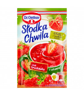 Dr. Oetker Słodka Chwila Kisiel z kawałkami owoców smak truskawka 31,5 g