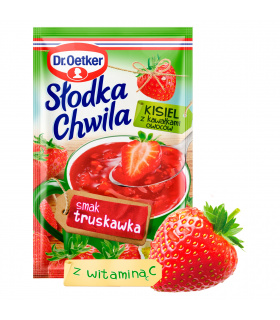 Dr. Oetker Słodka Chwila Kisiel z kawałkami owoców smak truskawka 31,5 g