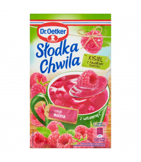 Dr. Oetker Słodka Chwila Kisiel z kawałkami owoców smak malina 31,5 g