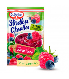 Dr. Oetker Słodka Chwila Kisiel z kawałkami owoców smak owoce leśne 31,5 g