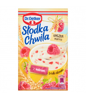 Dr. Oetker Słodka Chwila Kaszka manna z malinami 49 g