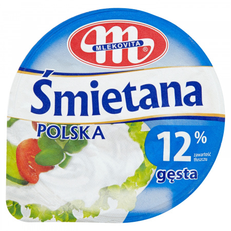 Mlekovita Śmietana Polska gęsta 12% 200 g