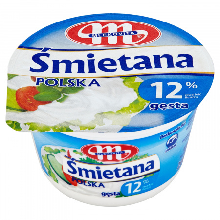 Mlekovita Śmietana Polska gęsta 12% 200 g