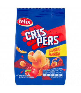 Felix Crispers Orzeszki ziemne smażone w skorupce o smaku paprykowym 125 g