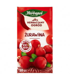 Herbapol Herbaciany Ogród Herbatka owocowo-ziołowa żurawina 50 g (20 x 2,5 g)