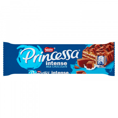 Princessa Intense Milk Chocolate Wafel z kremem kakaowym oblany czekoladą mleczną 33 g