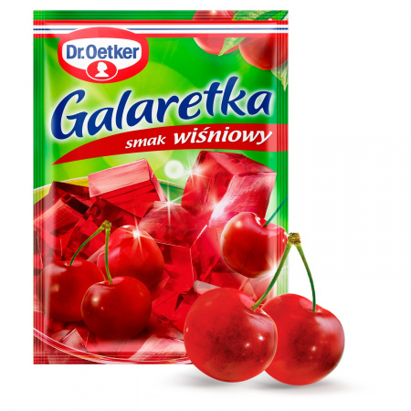 Dr. Oetker Galaretka o smaku wiśniowym 77 g