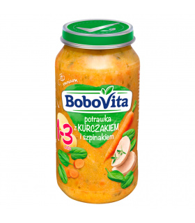 BoboVita Potrawka z kurczakiem i szpinakiem 1-3 lata 250 g