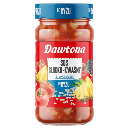 Dawtona Sos słodko-kwaśny z ananasem do ryżu 550 g