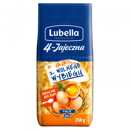 Lubella 4-Jajeczna Makaron fale 250 g