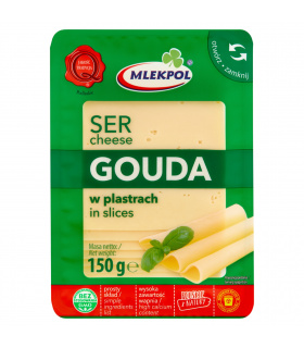 Mlekpol Ser Gouda w plastrach 150 g