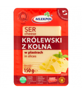 Mlekpol Ser Królewski z Kolna w plastrach 150 g