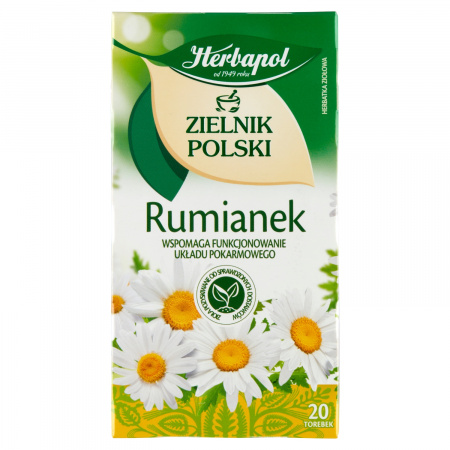 Herbapol Zielnik Polski Herbatka ziołowa rumianek 30 g (20 x 1,5 g)