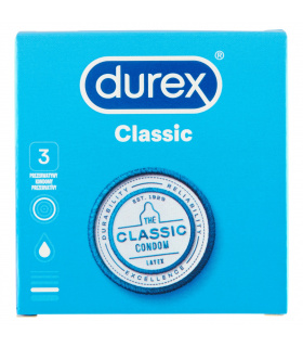 Durex Classic Prezerwatywy 3 sztuki