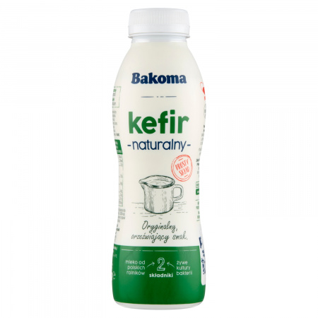 Bakoma Kefir naturalny 390 g