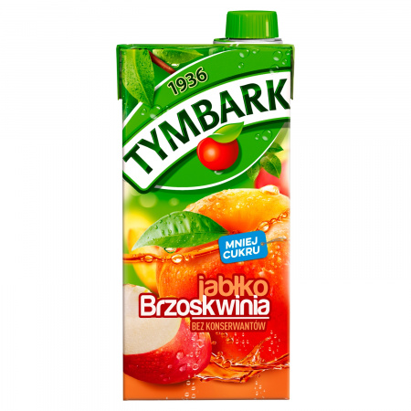 Tymbark Napój jabłko brzoskwinia 1 l