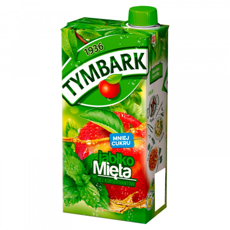 Tymbark Napój jabłko mięta 1 l