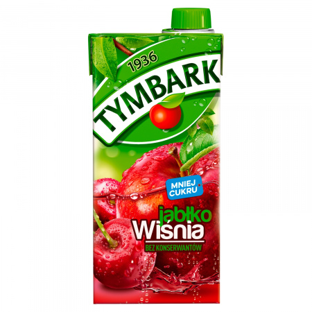 Tymbark Napój jabłko wiśnia 1 l