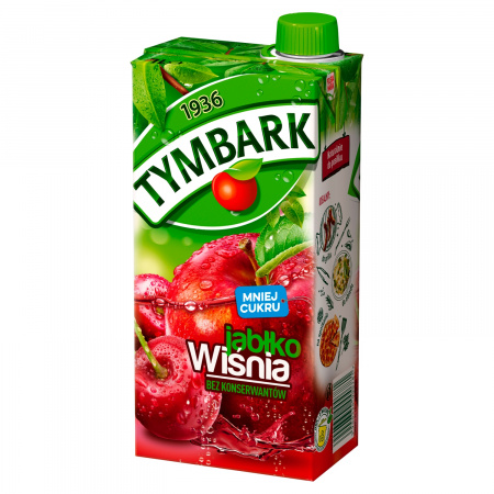 Tymbark Napój jabłko wiśnia 1 l