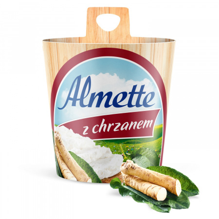 Almette Puszysty serek twarogowy z chrzanem 150 g