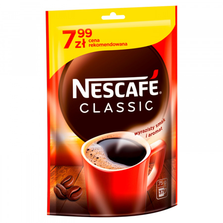 Nescafé Classic Kawa rozpuszczalna 75 g