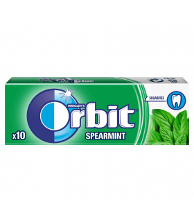 Orbit Spearmint Guma do żucia bez cukru 14 g (10 drażetek)