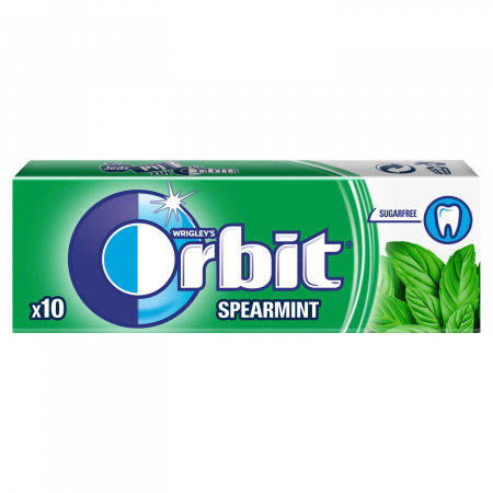 Orbit Spearmint Guma do żucia bez cukru 14 g (10 drażetek)