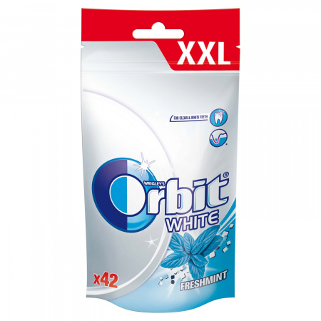 Orbit White Freshmint XXL Guma do żucia bez cukru 58 g (42 drażetki)