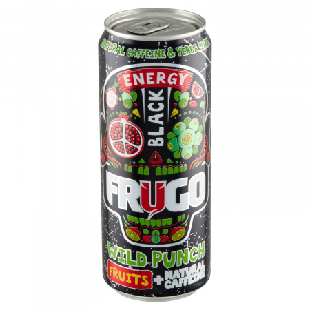 Frugo Wild Punch Black Energy Gazowany napój energetyzujący 330 ml