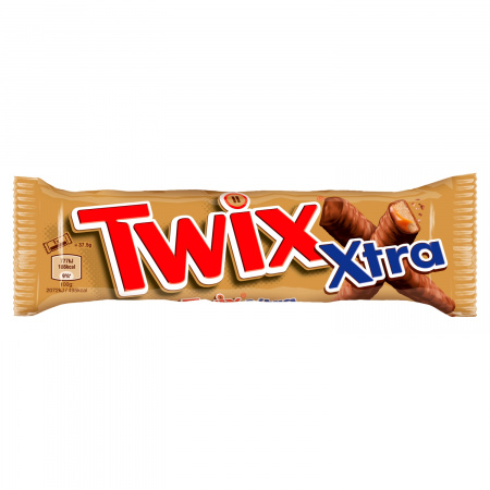 Twix Xtra Baton z ciastkami i karmelem oblany czekoladą 75 g (2 x 37,5 g)