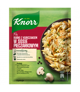 Knorr Fix Rurki z kurczakiem w sosie pieczarkowym 33 g