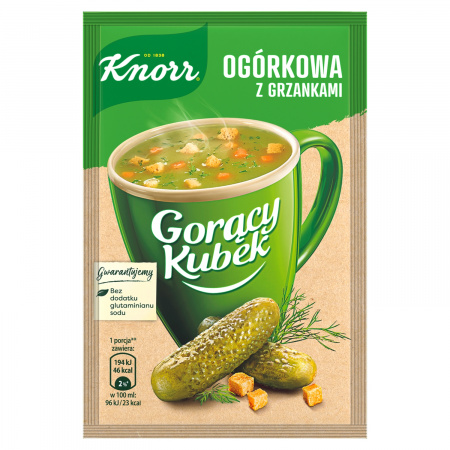 Knorr Gorący Kubek Ogórkowa z grzankami 13 g