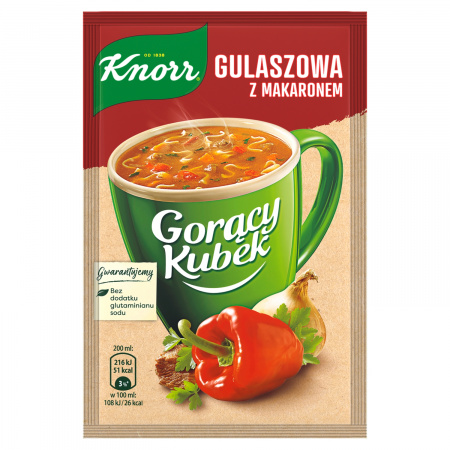 Knorr Gorący Kubek Gulaszowa z makaronem 16 g