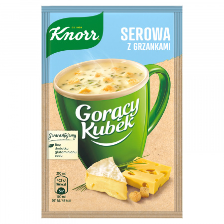 Knorr Gorący Kubek Serowa z grzankami 22 g