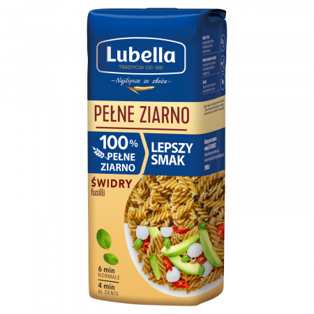 Lubella Pełne Ziarno Makaron świdry 400 g