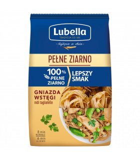 Lubella Pełne Ziarno Makaron gniazda wstęgi 400 g