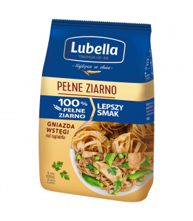 Lubella Pełne Ziarno Makaron gniazda wstęgi 400 g